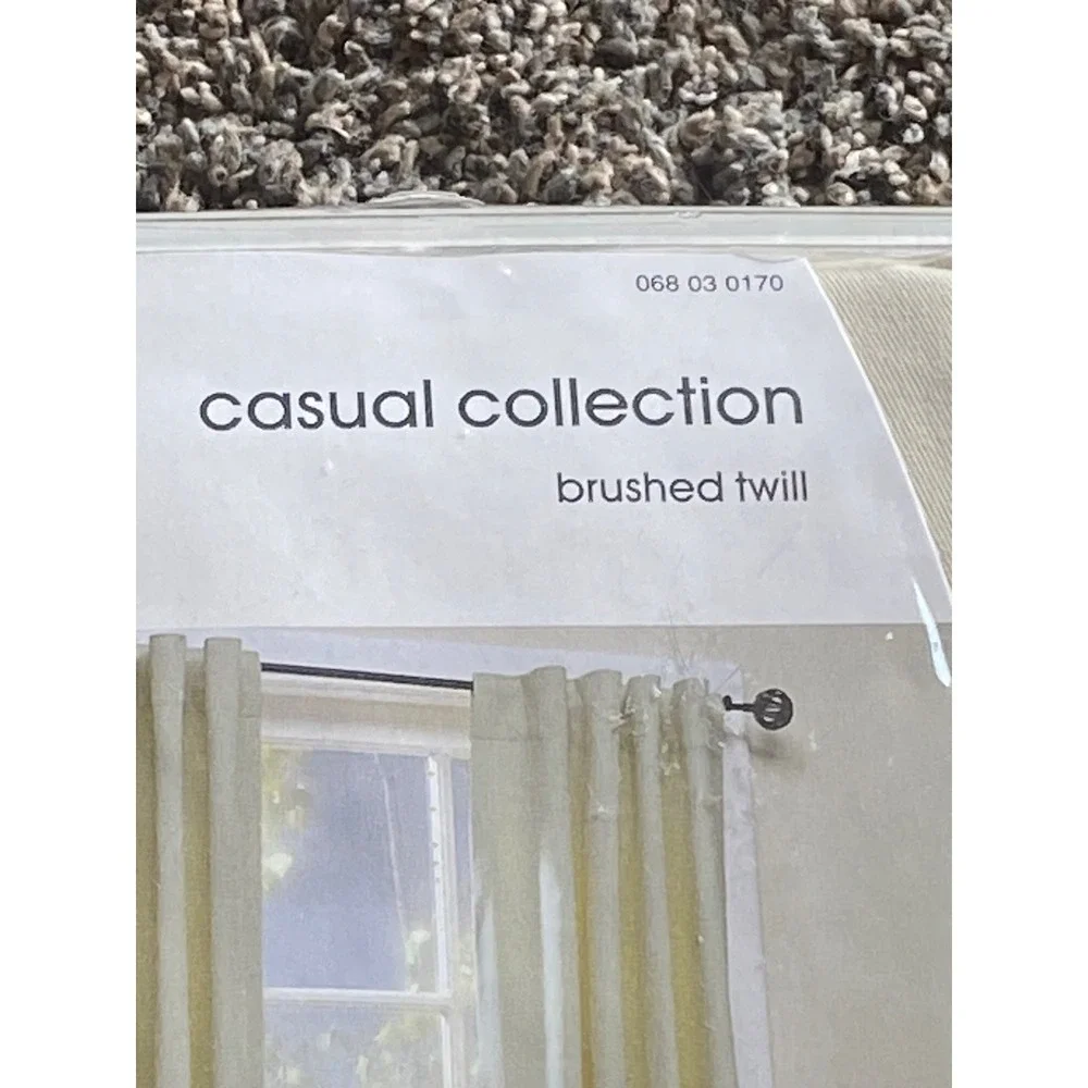 Target Home Casual Collection Brushed Twill Tab Top Window‎ Panel Cream 40x84